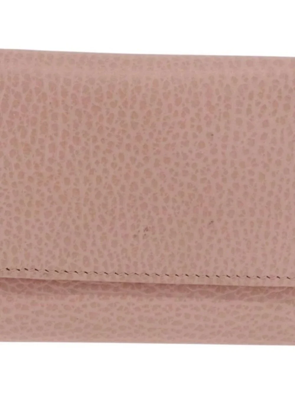 GUCCI GG Marmont Wallet Leather Pink Gold 524672 Auth 186349M
